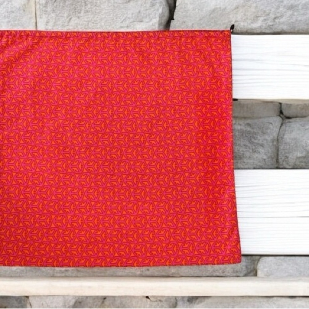 Tory Burch Coral, Pink and Black Logo Dust Cover in Like New Condition - Picture 2 of 3